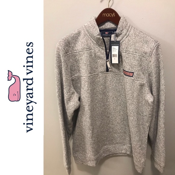 Vineyard Vines Other - Vineyard Vines Sweater Fleece Shep Shirt NWT L GRY